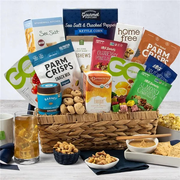 Healthy Gift Basket Deluxe by Gourmet Gift Baskets