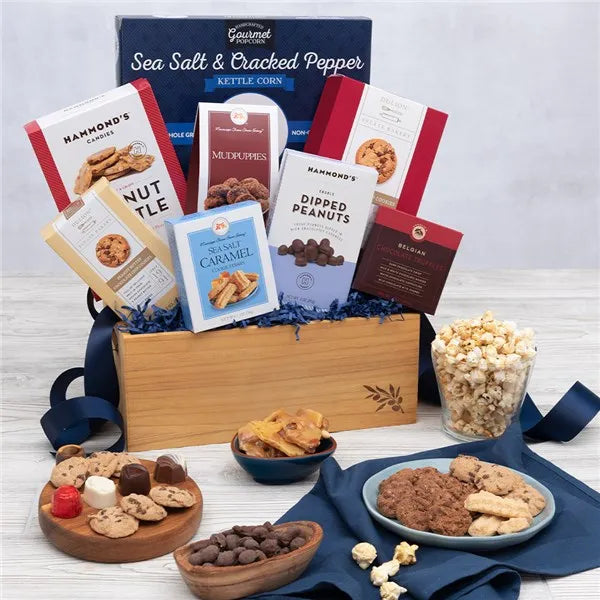 Snack & Chocolate Gift Basket - Classic - by Gourmet Gift Baskets