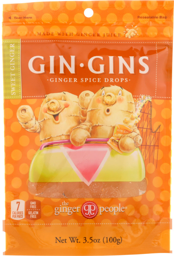 GINGER PEOPLE: Gin Gins Ginger Spice Drops, 3.5 oz