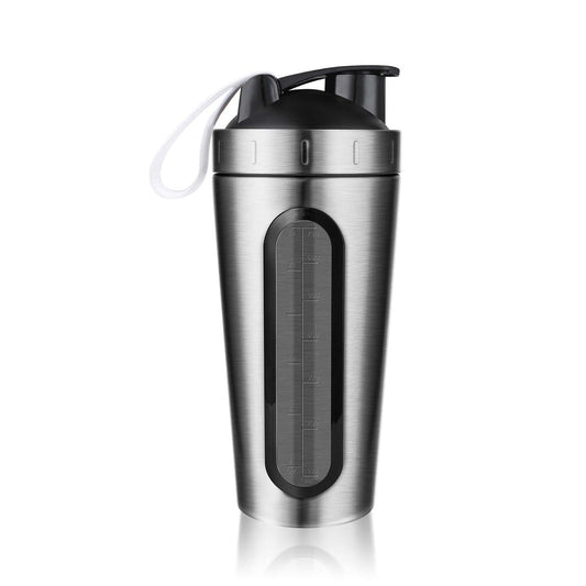 Stainless Steel Sports Water Bottle Shaker Cup, Leak Proof 700ml/28OZ