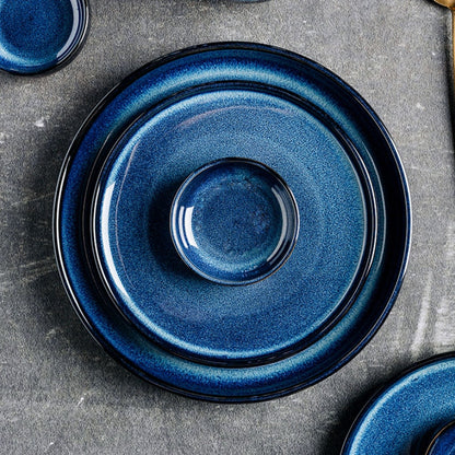 Starry Night Sky Collection Kiln Glazed Ceramic Dinnerware Pieces