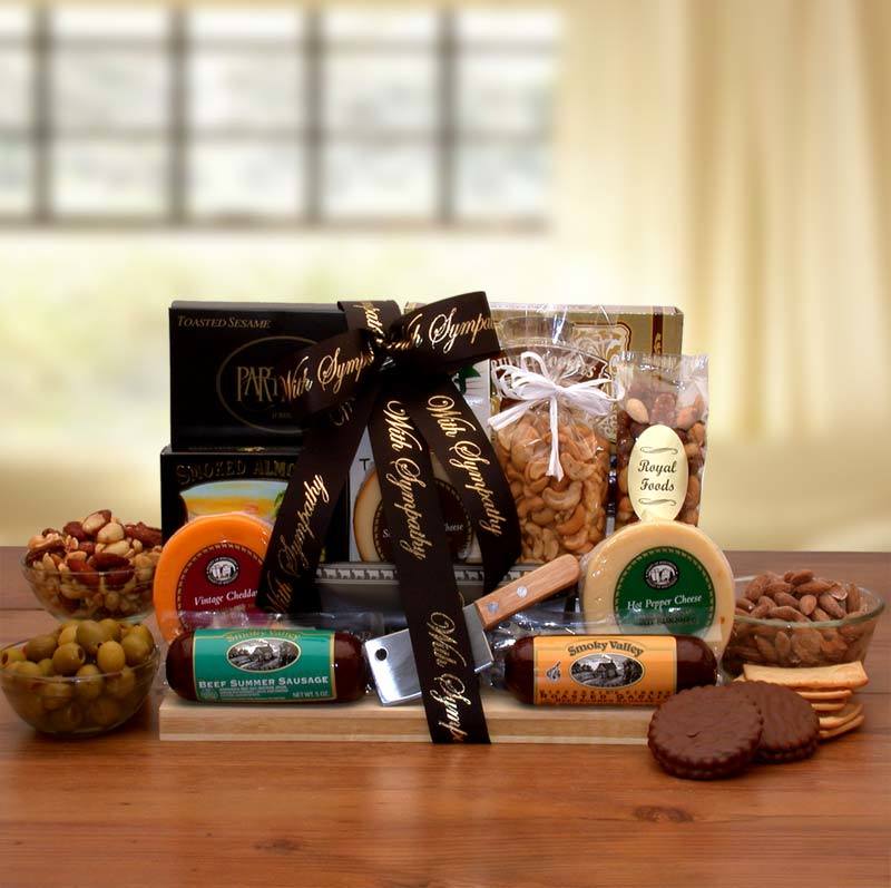 With Our Deepest Sympathy Gourmet Gift Board - by GBDS - Includes Free Ground Shipping