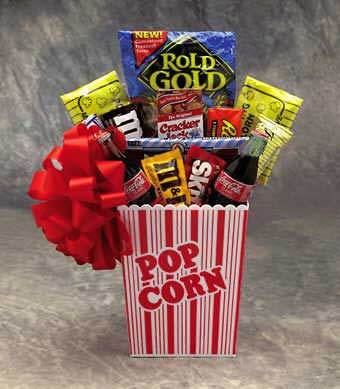 Popcorn Pack Snack Gift Basket (Lg) - Includes Free Ground Shipping