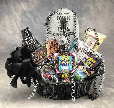 Over the Hill Birthday Gift Basket (Lg) - Includes Free Ground Shipping
