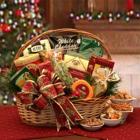 The Bountiful Holiday Gourmet Gift Basket - by GBDS - Includes Free Ground Shipping